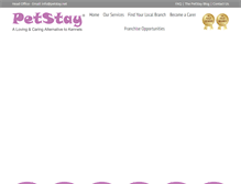 Tablet Screenshot of petstay.net